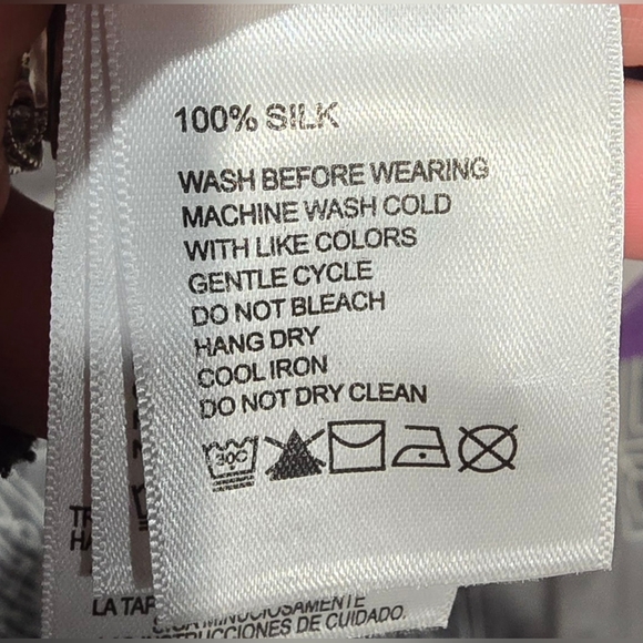 Tommy Bahama Bali Border Floral Jacquard Short Sleeve Silk Button Up Size Large - Picture 8 of 8